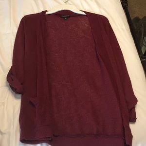 Maroon cardigan